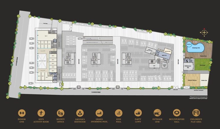 Floor Plan, manish nagar 3 Bedroom 1450 Sq.Ft. Apartment In Manish Nagar Nagpur 8769724