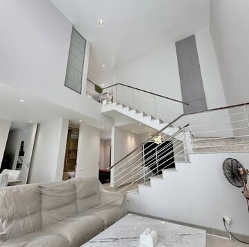 Staircase in 3 BHK Penthouse at Sector 32 – for Rent