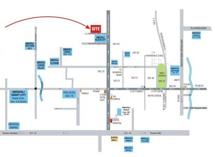 Floor Plan, amrapali-princely-estate 2.5 Bedroom 1015 Sq.Ft. Apartment In Sector 76 Noida 8702840