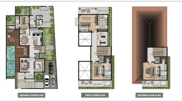 Floor Plan in 4 BHK Villa at Nachinola – for Sale