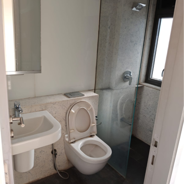 Bathroom in 2 BHK Apartment at Lodha Dioro, Wadala Truck Terminal – for Rent