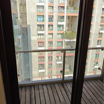 Balcony in 2 BHK Apartment at Lodha Dioro, Wadala Truck Terminal – for Rent