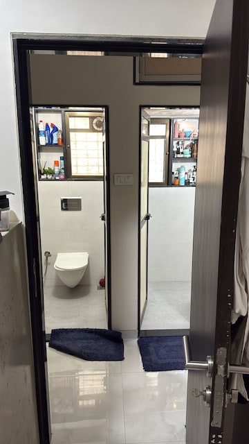 Building Lobby in 1 BHK Apartment at Morya Blue Moon, Andheri West – for Rent
