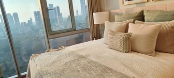 Bedroom in 3 BHK Apartment at Lodha World Crest, Worli – for Rent