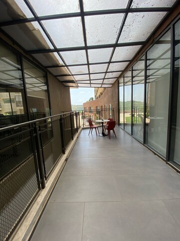 Balcony in 2 BHK Apartment at Shapoorji Pallonji Vanaha Golfland, Bavdhan – for Rent