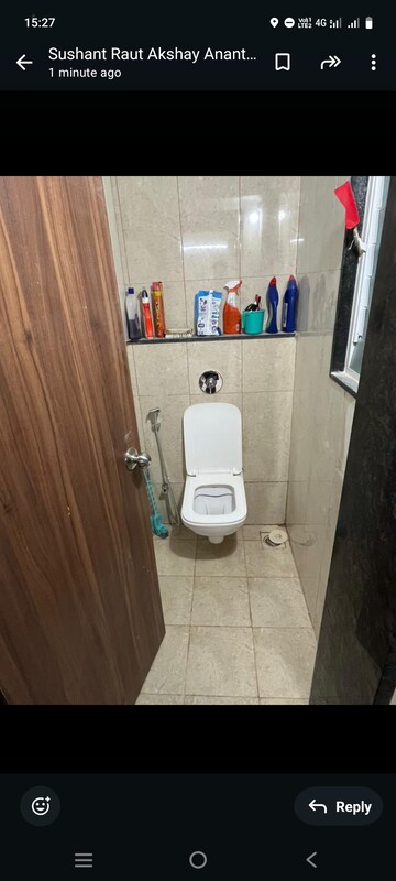 Bathroom in 1 BHK Apartment at Sneh Akshay Anantam, Wakad – for Rent