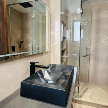 Bathroom in 4 BHK Builder Floor at Kohli One Malibu Town, Malibu Town – for Sale