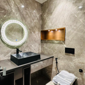 Bathroom in 4 BHK Builder Floor at Kohli One Malibu Town, Malibu Town – for Sale