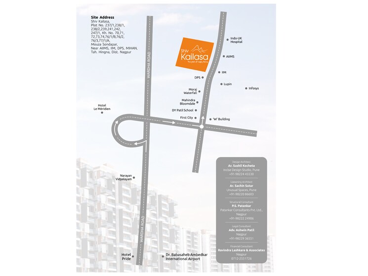 Map Location, mihan 2 Bedroom 1250 Sq.Ft. Apartment In Mihan Nagpur 8770844