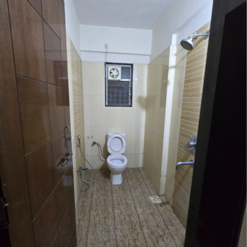 Bathroom in 2 BHK Apartment at Atlanta Apartment Wakad, Wakad – for Rent