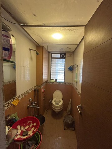 Bathroom in 2 BHK Apartment at Riddhi Tower, Malad East – for Rent