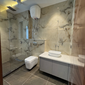 Bathroom in 4 BHK Builder Floor at Ansal Sushant Lok I, Sector 43 – for Sale