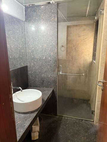 Bathroom in 3 BHK Apartment at Kumar Peninsula, Baner – for Rent