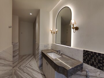 Bathroom in Studio Apartment at Bhartiya Leela Residences, Thanisandra Main Road – for Rent