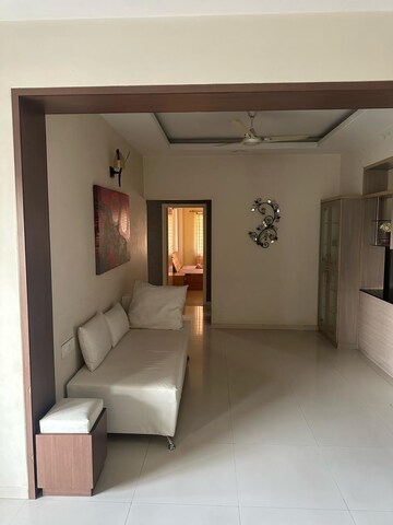 Living Room in 3 BHK Apartment at Vishwanath Ishaan 3, Prahlad Nagar – for Rent