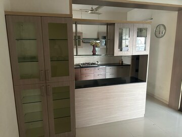 Kitchen in 3 BHK Apartment at Vishwanath Ishaan 3, Prahlad Nagar – for Rent