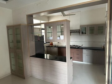 Kitchen in 3 BHK Apartment at Vishwanath Ishaan 3, Prahlad Nagar – for Rent