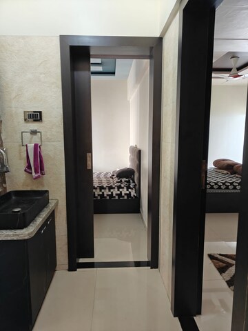 Building Lobby in 2 BHK Apartment at Vijay Galaxy, Waghbil – for Rent