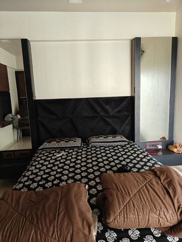 Bedroom in 2 BHK Apartment at Vijay Galaxy, Waghbil – for Rent