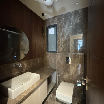 Bathroom in 4 BHK Builder Floor at Ansal Sushant Lok I, Sector 43 – for Sale