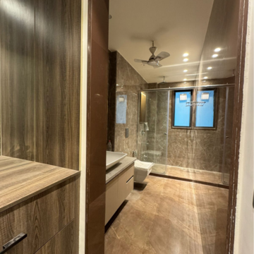 Bathroom in 4 BHK Builder Floor at Ansal Sushant Lok I, Sector 43 – for Sale
