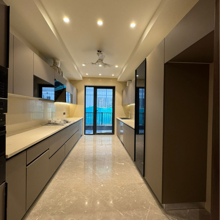 Kitchen, ansal-sushant-lok-i 4 Bedroom 418 Sq.Yd. Builder Floor In Sector 43 Gurgaon 8771414