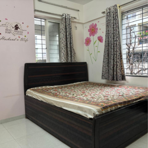 Bedroom in 2 BHK Apartment at Futuristic The Spectrum, Tathawade – for Sale