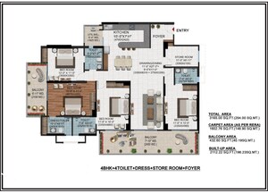 4 BHK Apartment For Sale in Windsor Majesty, Raj Nagar Extension