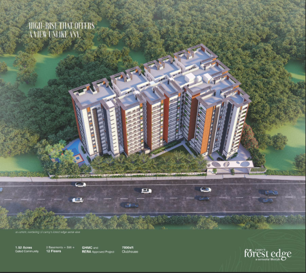 3 BHK 2205 Sq.Ft. Apartment in Canny Forest Edge