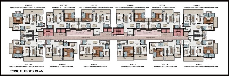 Floor Plan, windsor-majesty 3 Bedroom 2450 Sq.Ft. Apartment In Raj Nagar Extension Ghaziabad 8772099