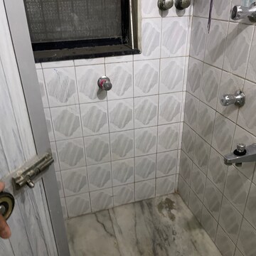 Bathroom in 1 BHK Apartment at Bhandup West – for Rent