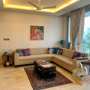 Living Room in 3 BHK Apartment at Oberoi Exquisite Goregaon, Goregaon East – for Sale