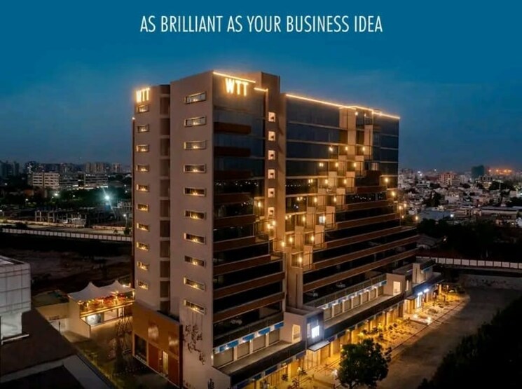 Exterior View, united-world-trade-tower Commercial Office Space 680 Sq.Ft. In Makarba Ahmedabad 8772544