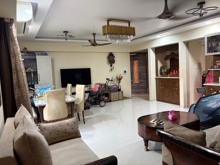 Living Room, anand-industrial-estate-wagle 3 Bedroom 1400 Sq.Ft. Apartment In Wagle Industrial Estate Thane 8772880