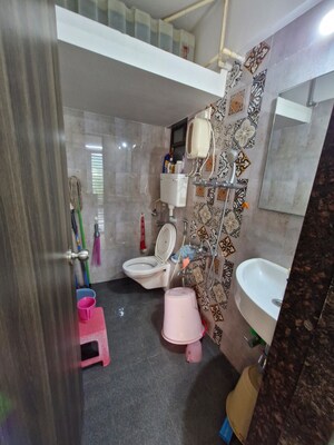 Bathroom in 1 BHK Apartment at Poonam Park View, Virar West – for Sale