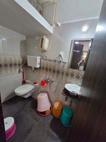 Bathroom in 1 BHK Apartment at Poonam Park View, Virar West – for Sale