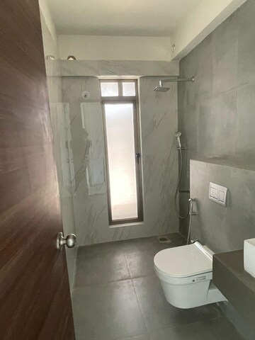 Bathroom in 3 BHK Apartment at Raj Infinia, Malad West – for Rent