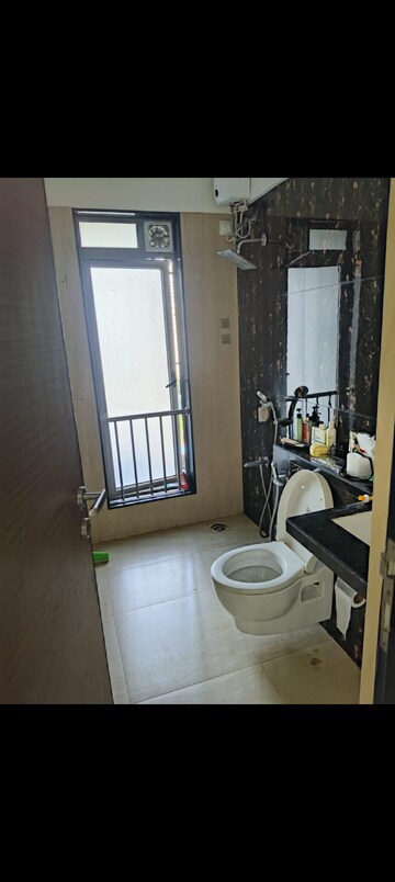 Bathroom in 2.5 BHK Apartment at The Wadhwa Anmol Fortune, Goregaon West – for Rent