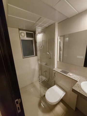 Bathroom in 1 BHK Apartment at LnT Veridian, Powai – for Rent