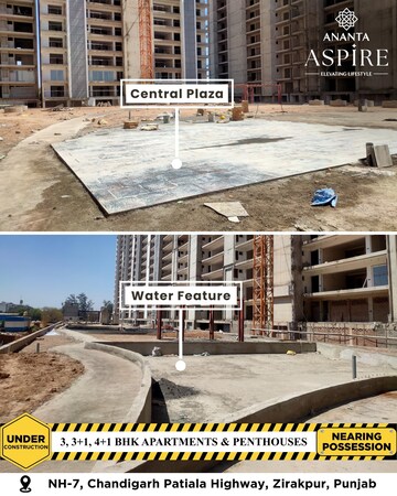 4 BHK Apartment – Exterior View View at The Ananta Aspire, Utrathiya - for Sale
