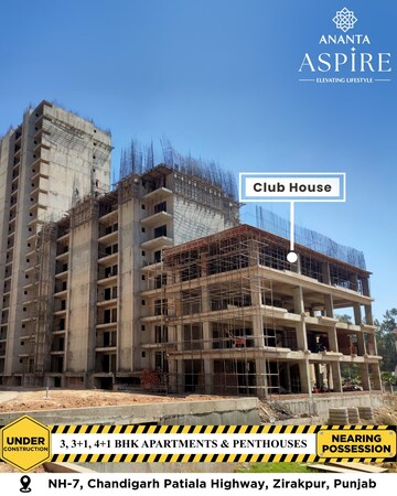 4 BHK Apartment – Exterior View View at The Ananta Aspire, Utrathiya - for Sale