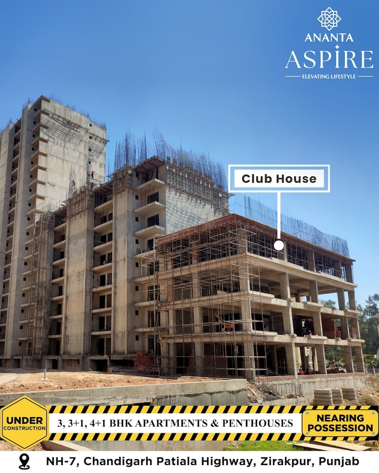 Exterior View, the-ananta-aspire 4 Bedroom 2945 Sq.Ft. Apartment In Utrathiya Zirakpur 8773521