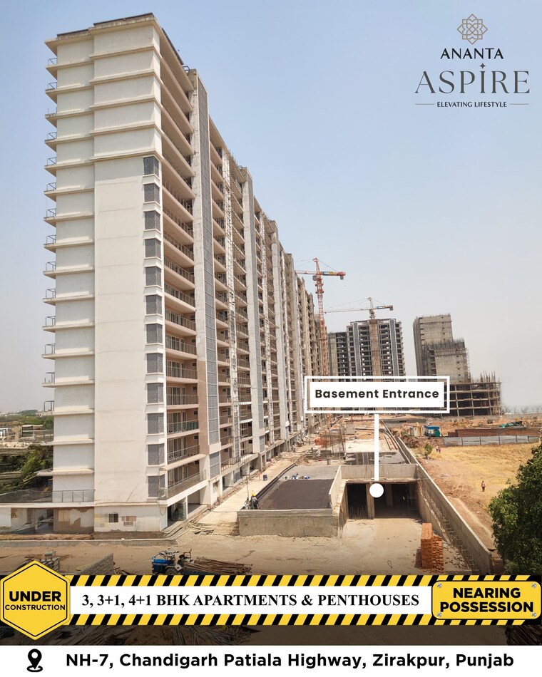Exterior View, the-ananta-aspire 4 Bedroom 2945 Sq.Ft. Apartment In Utrathiya Zirakpur 8773521