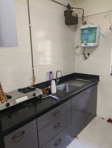 Kitchen in 1 BHK Apartment at Sheth Vasant Oasis, Andheri East – for Rent
