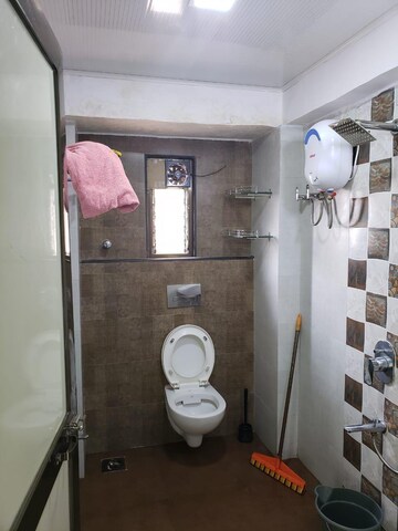 Bathroom in 2 BHK Apartment at Mermaid 1 CHS, Cbd Belapur Sector 11 – for Rent