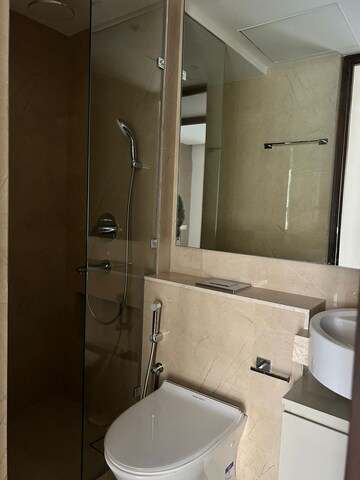 Bathroom in 3 BHK Apartment at Hiranandani Highland, Powai – for Rent