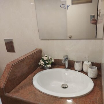 Bathroom in 3 BHK Apartment at Khar West – for Rent