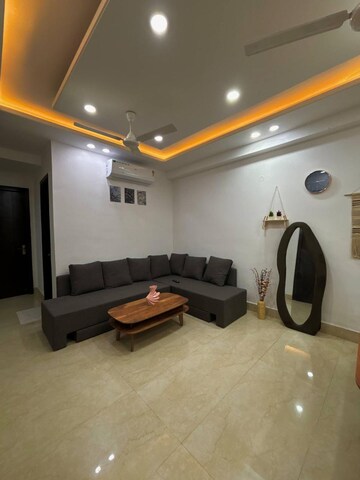 Living Room in 3 BHK Builder Floor at Palm Residency Chhatarpur, Chattarpur – for Sale