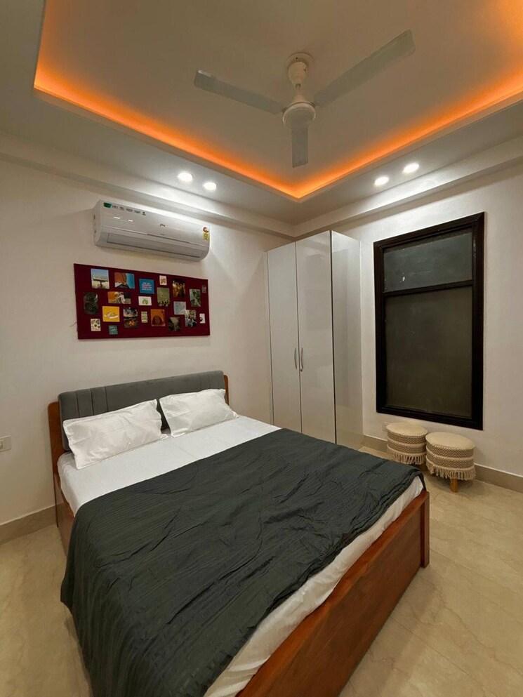 Bedroom, palm-residency-chhatarpur 3 Bedroom 1170 Sq.Ft. Builder Floor In Chattarpur Delhi 8773565