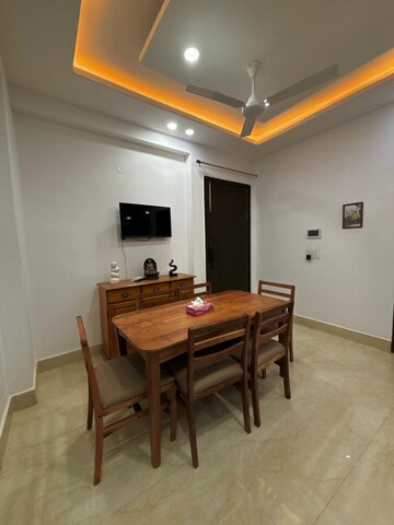 Living Room in 3 BHK Builder Floor at Palm Residency Chhatarpur, Chattarpur – for Sale